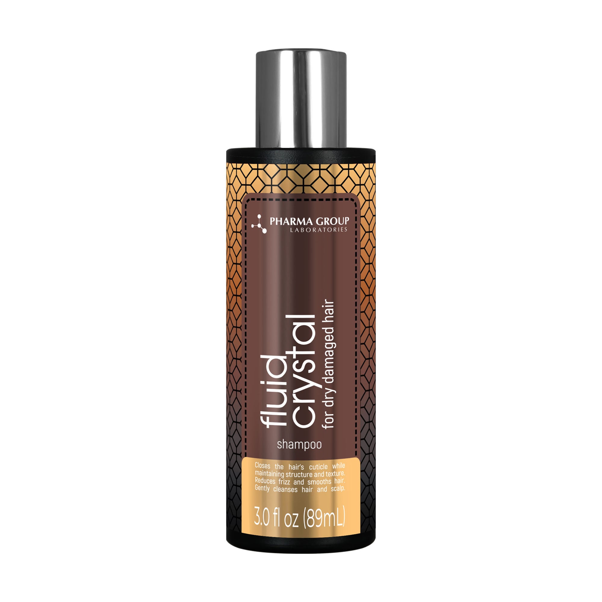 Шампунь PHARMA GROUP Laboratories Fluid Crystal Shampoo для сухого пошкодженого волосся, 89 мл