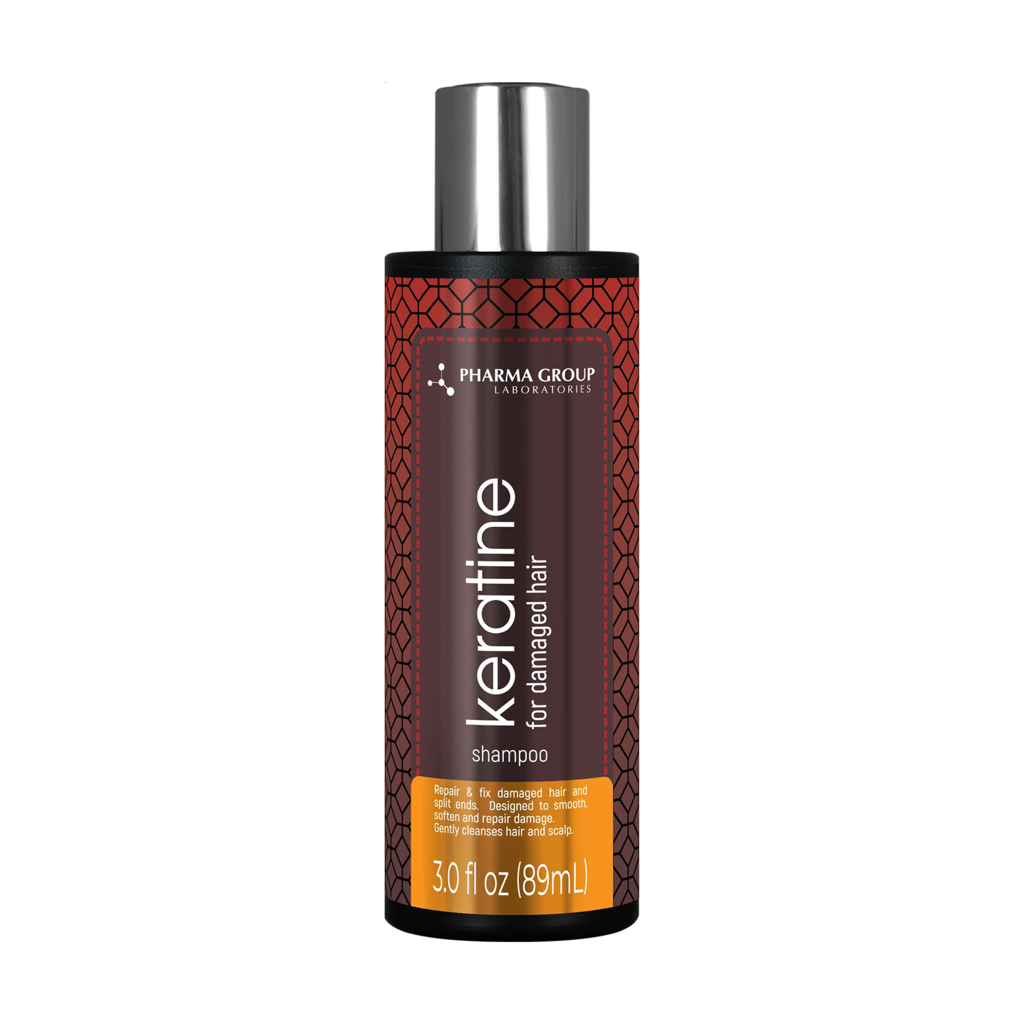 Шампунь PHARMA GROUP Laboratories Keratine Shampoo для пошкодженого волосся, 89 мл